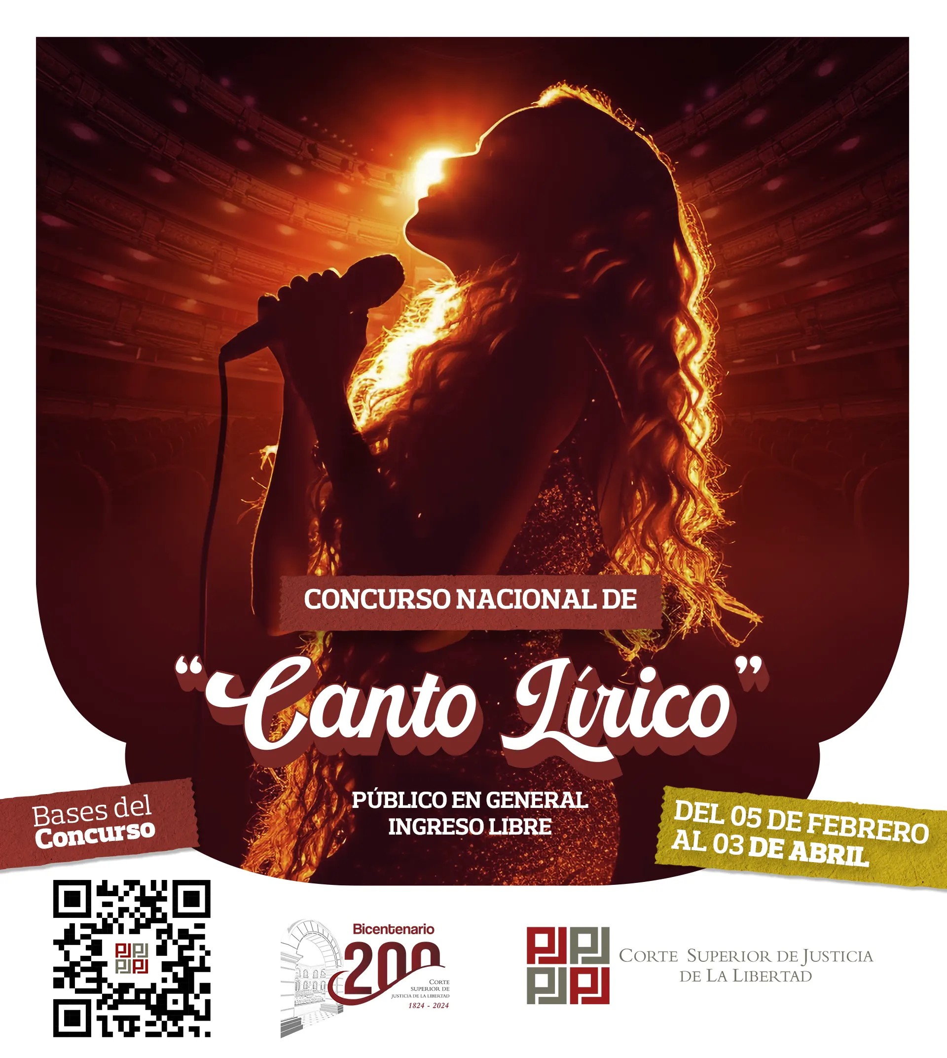 CONCURSO CANTO LIRICO BICENTENARIO CORTE DE LA LIBERTAD
